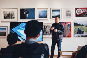 Mental coach all'opera in un'azienda