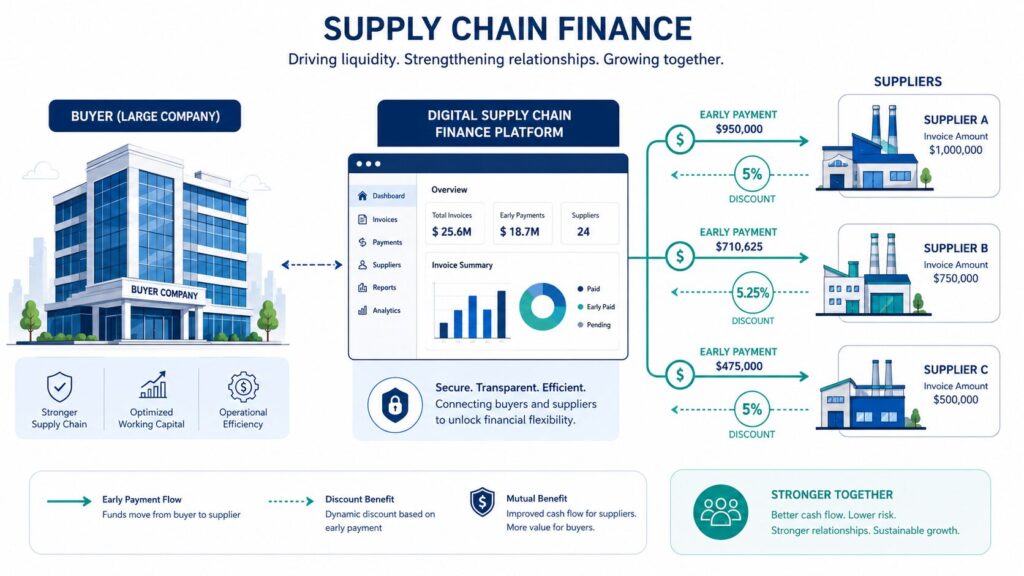 dynamic discounting supply chain schema pagamento anticipato